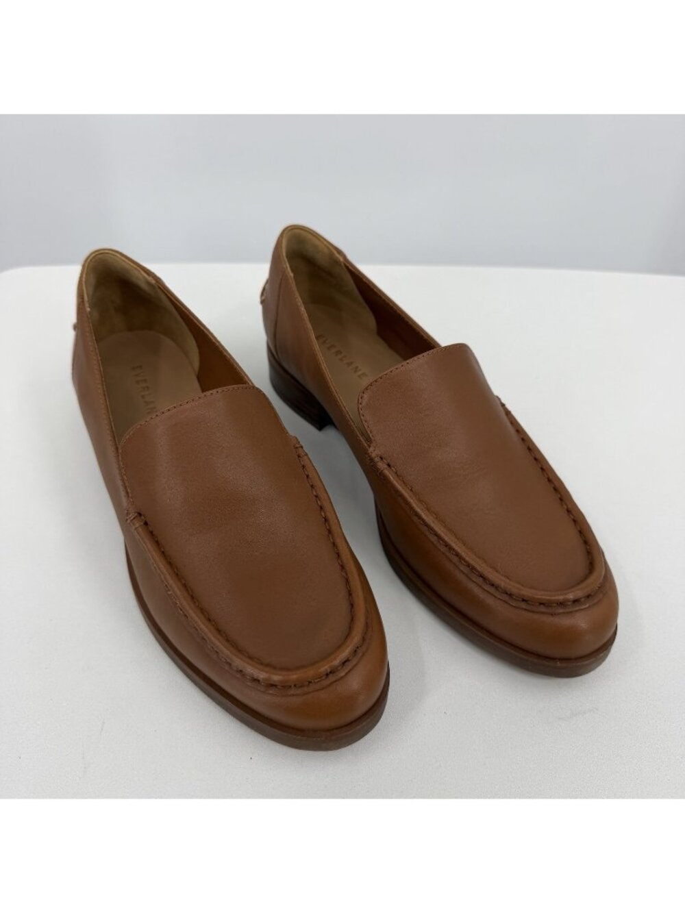 Everlane The Modern Loafer in Camel-Tan Leather size 7.5 GUC